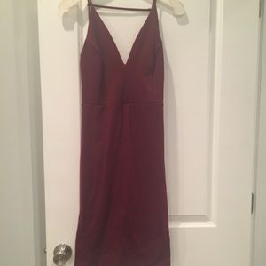 Lulus Open back plunge dress